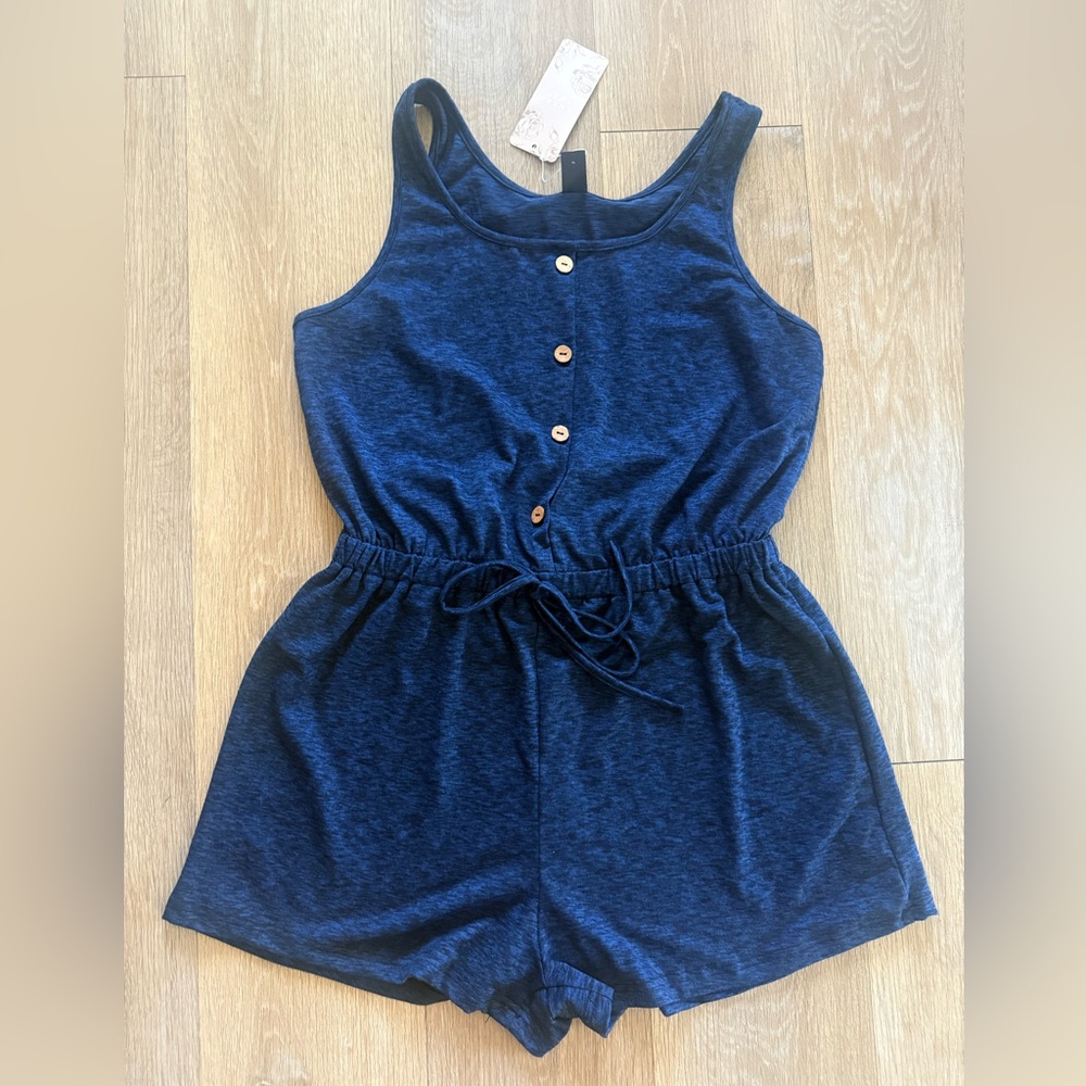 Women's Blue Romper